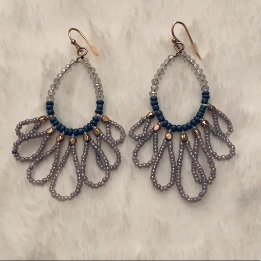 Silver and Gold Dangle Earrings